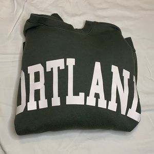 army green portland crewneck